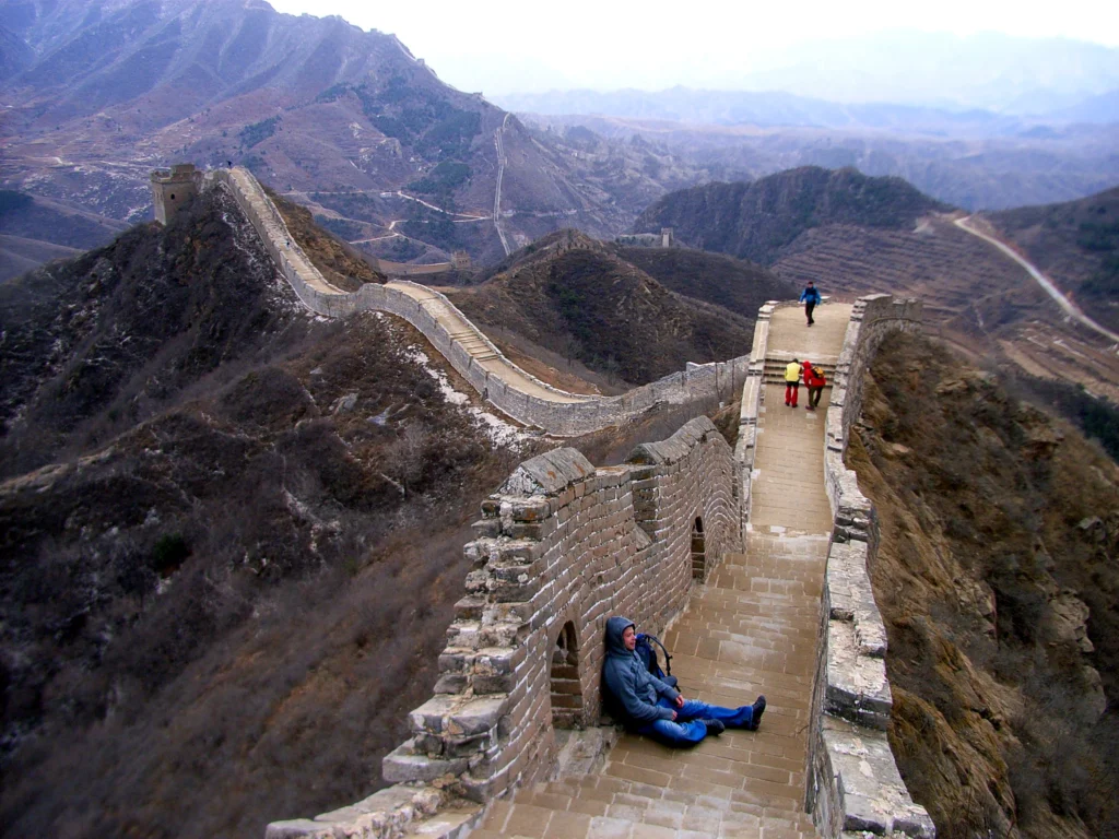 Einsam auf der chinesischen Mauer