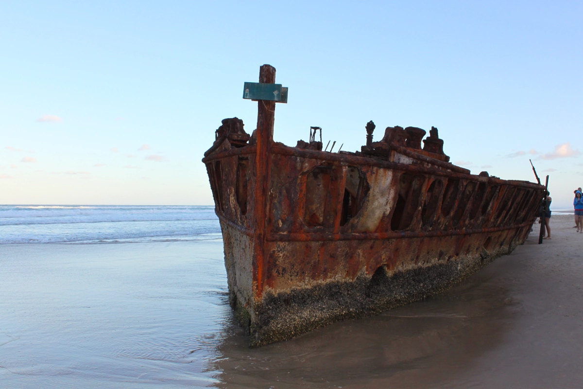 Schiffswrack auf Fraser Island