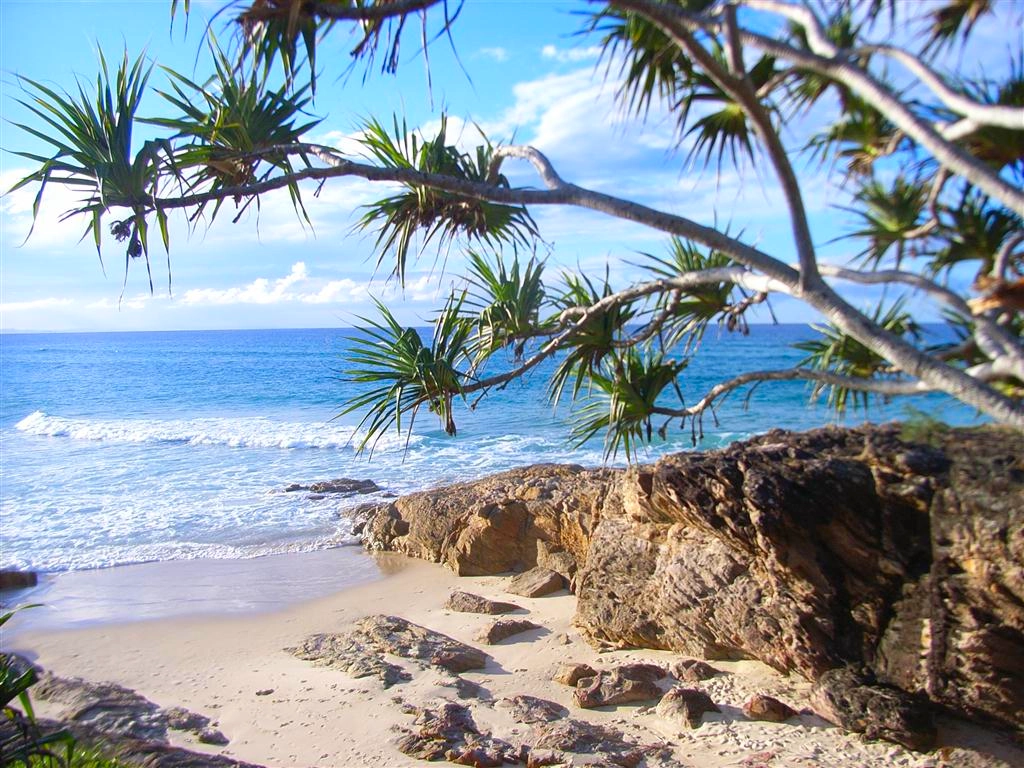 Strand auf der Insel Stradebroke Island