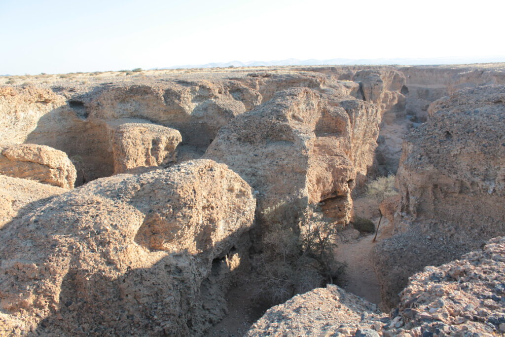 Sesriem Canyon in Namibia, Blick von oben