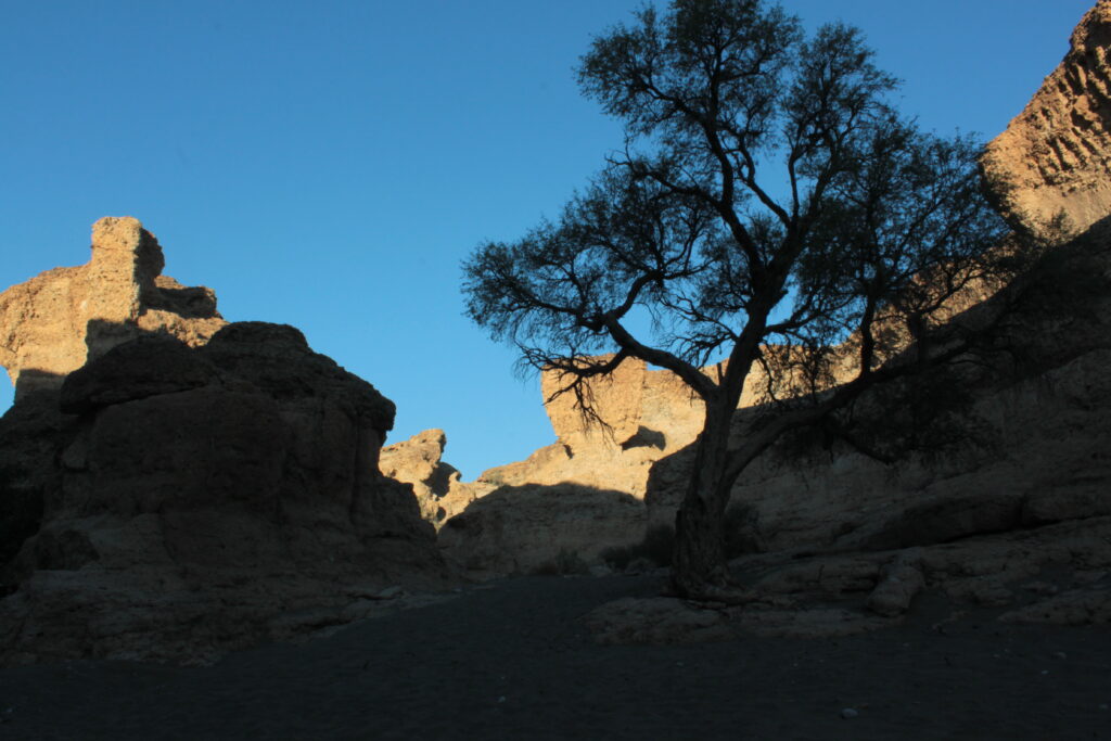 Sesriem Canyon in Namibia, Blick von unten