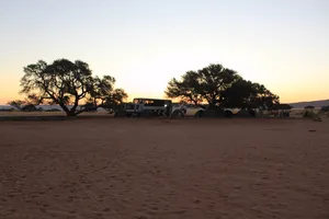 Campingplatz in der Namib Wüste