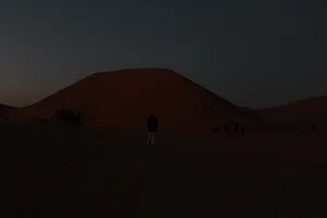 Aufstieg auf die Dune 45 in Namibia