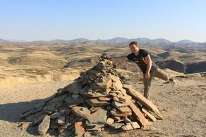 Glücksteine Pyramide in Namibia