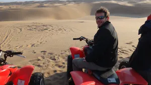 Autor auf Quad in der Namib Wüste