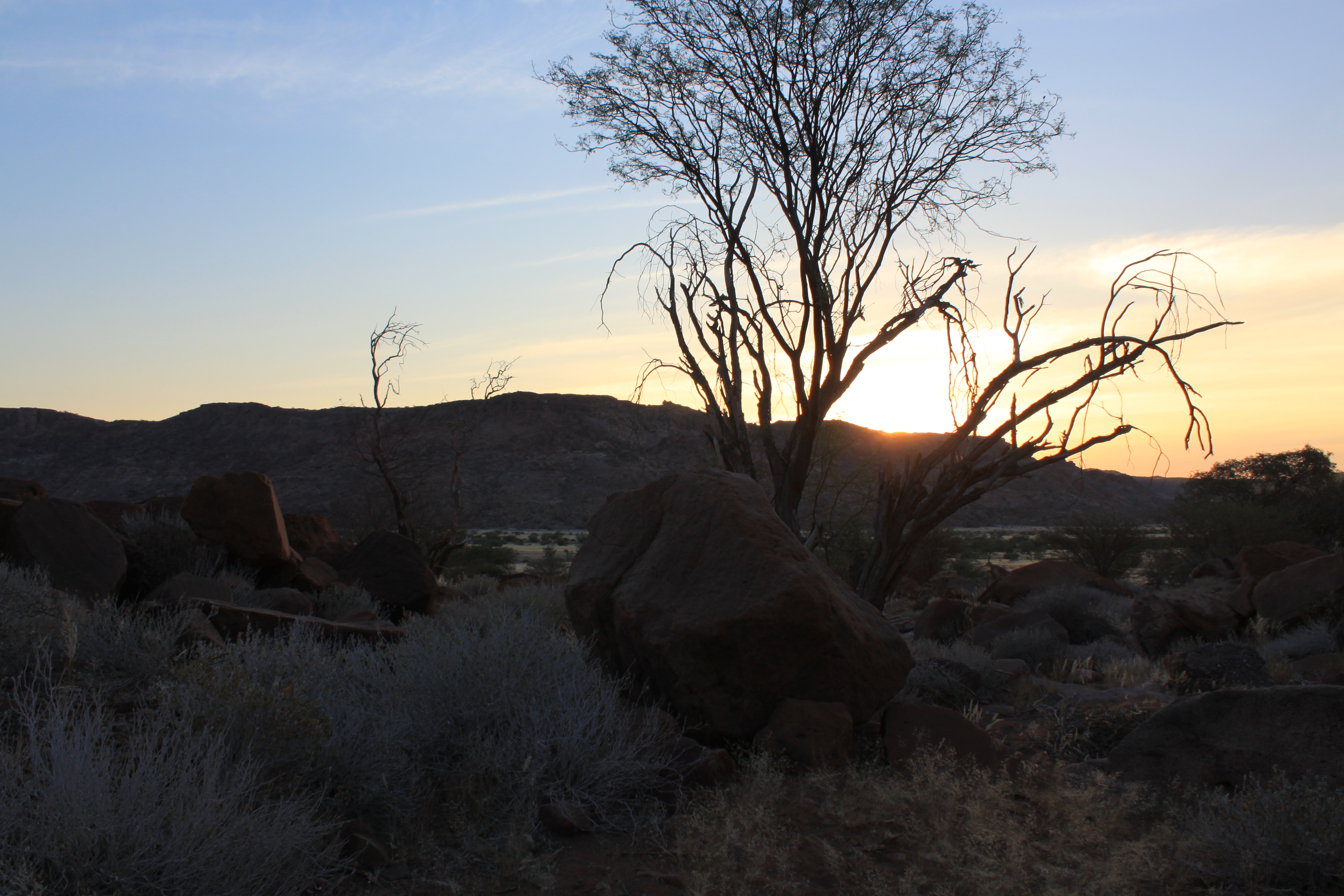 Sonnenuntergang in Twyfelfontain