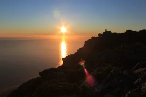 Sonnenuntergang auf dem Tafelberg / Südafrika