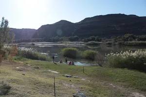 Orange River an der Grenze zwischen Südafrika und Namibia